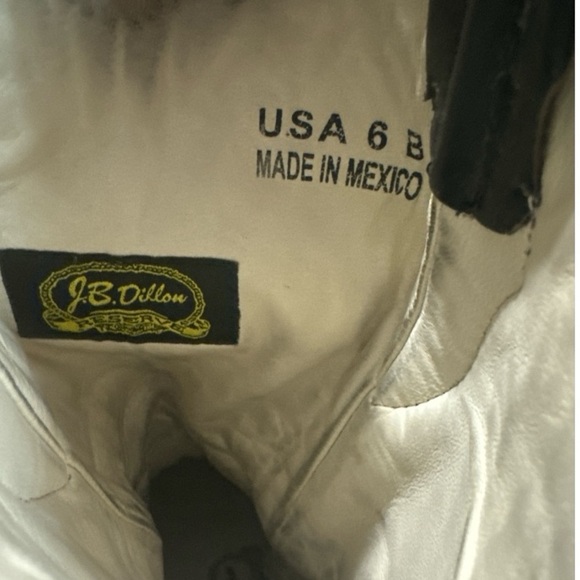 J.B. Dillon Black Western Cowboy Boots with Embroidered Design - Picture 7 of 9